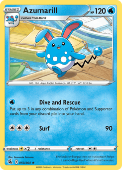 Azumarill 59/264 — Fusion Strike