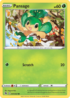 Pansage 7/264 — Fusion Strike