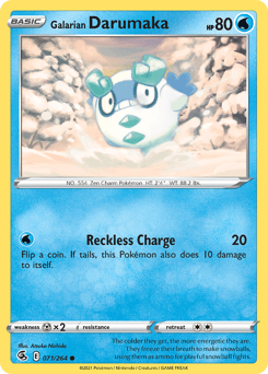 Galarian Darumaka 71/264 — Fusion Strike