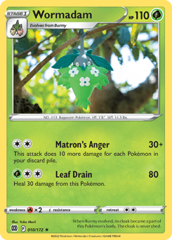 Wormadam Pokémon card