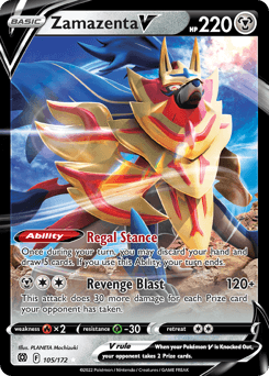 Zamazenta V 105/172 — Brilliant Stars