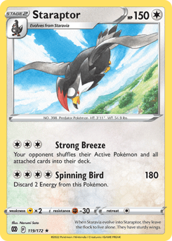 Staraptor 119/172 — Brilliant Stars