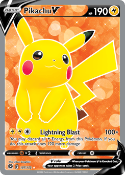 Pikachu V 157/172 — Brilliant Stars