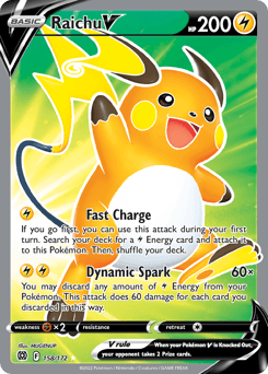 Raichu V 158/172 — Brilliant Stars
