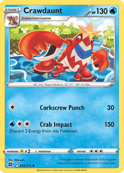 Crawdaunt 33/172 — Brilliant Stars