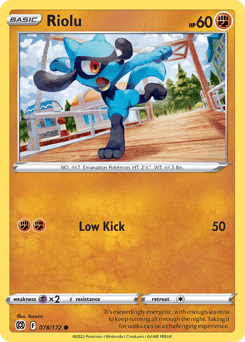 Riolu 78/172 — Brilliant Stars