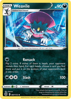 Weavile 87/172 — Brilliant Stars