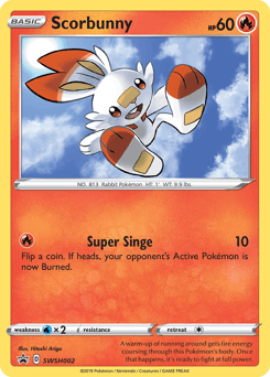 Scorbunny SWSH002/307 — SWSH Black Star Promos