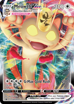Meowth VMAX SWSH005/307 — SWSH Black Star Promos