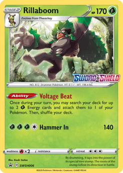 Rillaboom SWSH006/307 — SWSH Black Star Promos