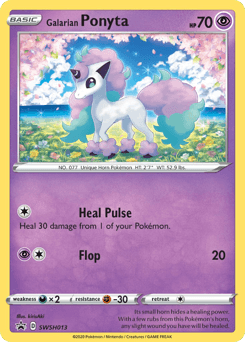 Galarian Ponyta SWSH013/307 — SWSH Black Star Promos