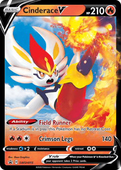 Cinderace V SWSH015/307 — SWSH Black Star Promos