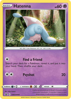 Hatenna SWSH040/307 — SWSH Black Star Promos