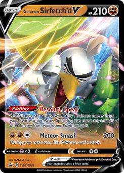 Galarian Sirfetch'd V SWSH043/307 — SWSH Black Star Promos