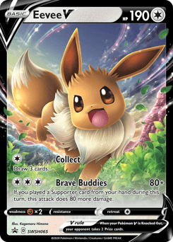 Eevee V SWSH065/307 — SWSH Black Star Promos