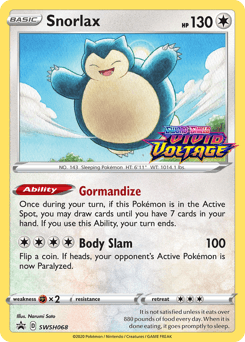 Snorlax SWSH068/307 — SWSH Black Star Promos