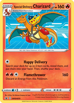 Special Delivery Charizard SWSH075/307 — SWSH Black Star Promos