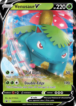 Venusaur V SWSH100/307 — SWSH Black Star Promos