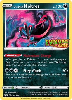 Galarian Moltres SWSH125/307 — SWSH Black Star Promos