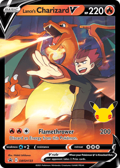 Lance's Charizard V SWSH133/307 — SWSH Black Star Promos