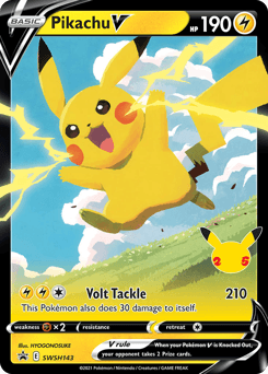 Pikachu V SWSH143/307 — SWSH Black Star Promos