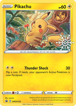 Pikachu SWSH153/307 — SWSH Black Star Promos