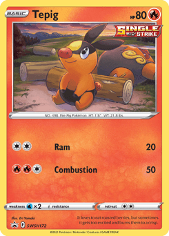 Tepig SWSH172/307 — SWSH Black Star Promos