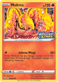 Moltres SWSH185/307 — SWSH Black Star Promos