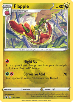 Flapple SWSH189/307 — SWSH Black Star Promos