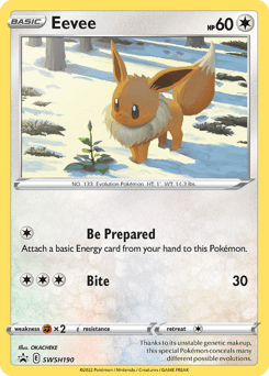 Eevee SWSH190/307 — SWSH Black Star Promos