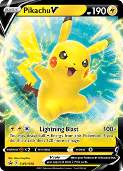 Pikachu V SWSH198/307 — SWSH Black Star Promos