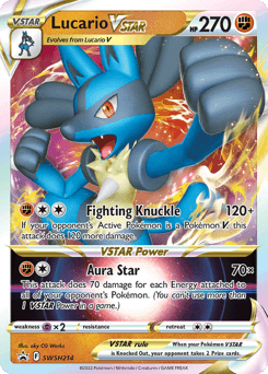 Lucario VSTAR SWSH214/307 — SWSH Black Star Promos
