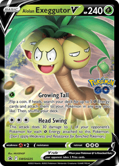 Alolan Exeggutor V SWSH225/307 — SWSH Black Star Promos
