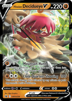 Hisuian Decidueye V SWSH238/307 — SWSH Black Star Promos