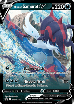 Hisuian Samurott V SWSH239/307 — SWSH Black Star Promos