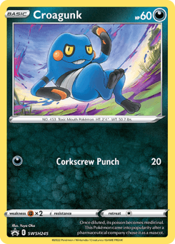 Croagunk SWSH245/307 — SWSH Black Star Promos