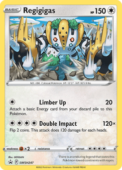 Regigigas SWSH247/307 — SWSH Black Star Promos