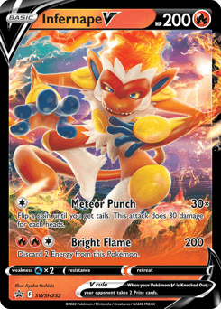 Infernape V SWSH252/307 — SWSH Black Star Promos