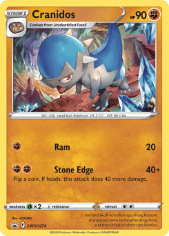 Cranidos SWSH274/307 — SWSH Black Star Promos