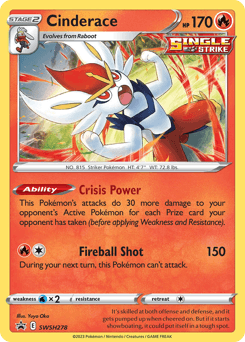 Cinderace SWSH278/307 — SWSH Black Star Promos
