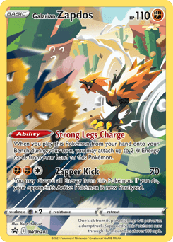 Galarian Zapdos SWSH283/307 — SWSH Black Star Promos