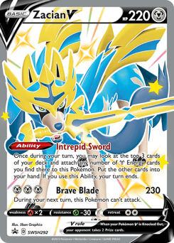Zacian V SWSH292/307 — SWSH Black Star Promos