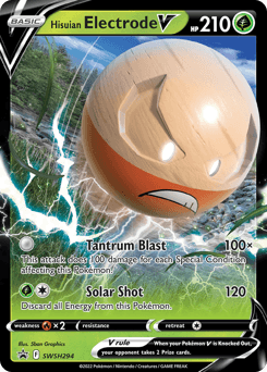 Hisuian Electrode V SWSH294/307 — SWSH Black Star Promos