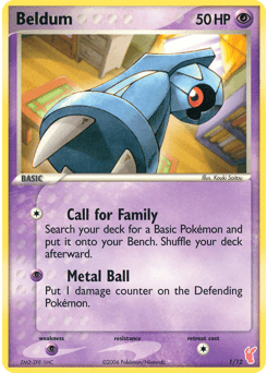 Beldum 1/12 — EX Trainer Kit 2 Plusle