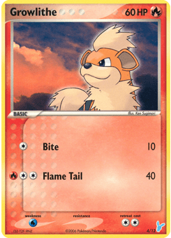 Growlithe 4/12 — EX Trainer Kit 2 Minun