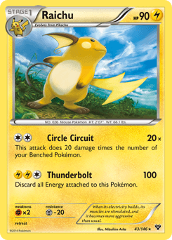 Raichu 43/146 — XY