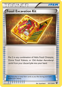Fossil Excavation Kit 101/124 — Fates Collide