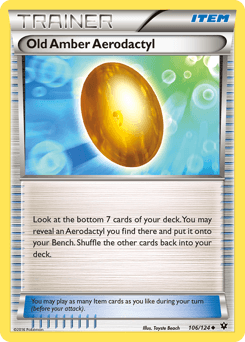 Old Amber Aerodactyl 106/124 — Fates Collide