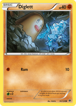 Diglett 36/124 — Fates Collide