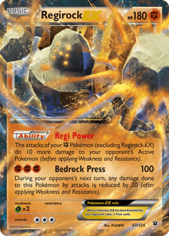 Regirock-EX 43/124 — Fates Collide